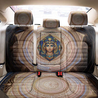 Isis Back Car Seat Cover with Falcon Symbol and Sacred Geometry in Egyptian