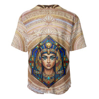 Isis Baseball Jersey with Falcon Symbol and Sacred Geometry in Egyptian