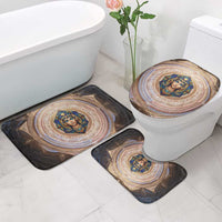 Isis Bathroom Set with Falcon Symbol and Sacred Geometry in Egyptian