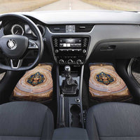 Isis Car Mats with Falcon Symbol and Sacred Geometry in Egyptian