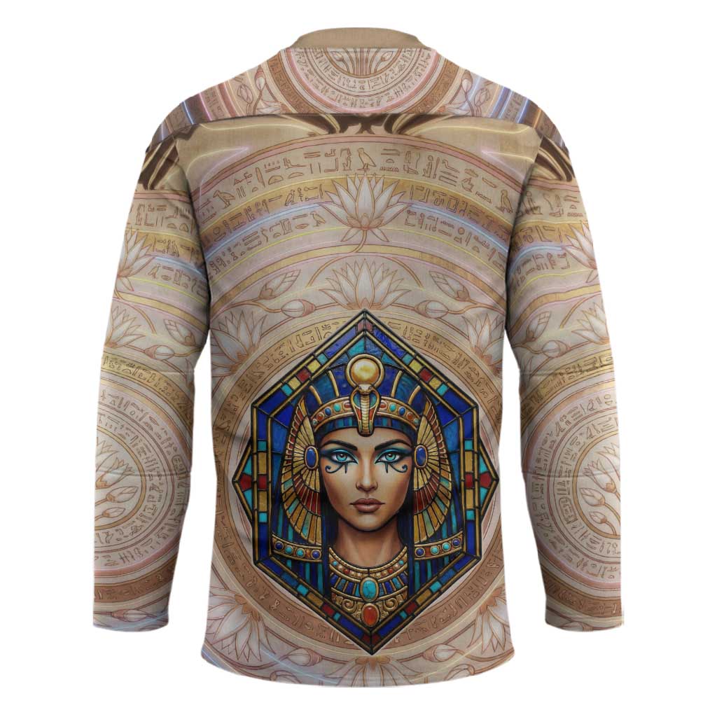 Isis Hockey Jersey with Falcon Symbol and Sacred Geometry in Egyptian