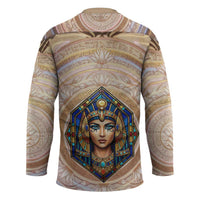 Isis Hockey Jersey with Falcon Symbol and Sacred Geometry in Egyptian