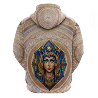 Isis Hoodie with Falcon Symbol and Sacred Geometry in Egyptian