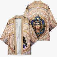 Isis Kimono with Falcon Symbol and Sacred Geometry in Egyptian
