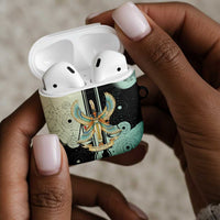 Ma’at Feather Egyptian AirPods Case with Scales Symbolizing Truth and Cosmic Balance