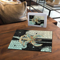 Ma’at Feather Egyptian Puzzle with Scales Symbolizing Truth and Cosmic Balance