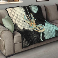Ma’at Feather Egyptian Quilt with Scales Symbolizing Truth and Cosmic Balance