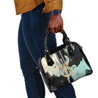 Ma’at Feather Egyptian Shoulder Handbag with Scales Symbolizing Truth and Cosmic Balance