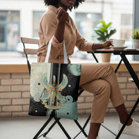 Ma’at Feather Egyptian Tote Bag with Scales Symbolizing Truth and Cosmic Balance