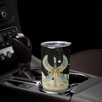Ma’at Feather Egyptian Tumbler Cup with Scales Symbolizing Truth and Cosmic Balance