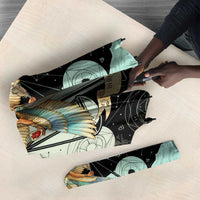 Ma’at Feather Egyptian Umbrella with Scales Symbolizing Truth and Cosmic Balance