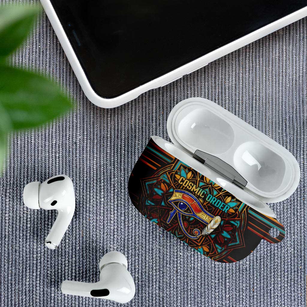 Ma’at Eye of Horus AirPods Case Egyptian Feather Celebrating Truth