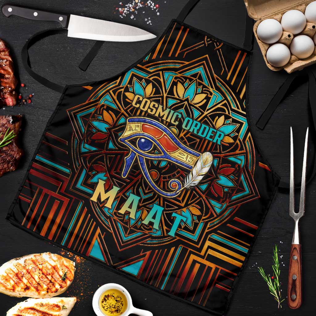 Ma’at Eye of Horus Apron Egyptian Feather Celebrating Truth