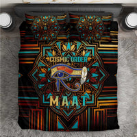 Ma’at Eye of Horus Bedding Set Egyptian Feather Celebrating Truth