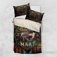 Ma’at Eye of Horus Bedding Set Egyptian Feather Celebrating Truth