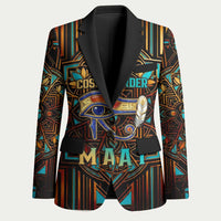 Ma’at Eye of Horus Blazer Egyptian Feather Celebrating Truth