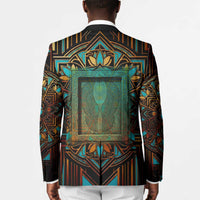 Ma’at Eye of Horus Blazer Egyptian Feather Celebrating Truth