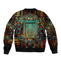 Ma’at Eye of Horus Bomber Jacket Egyptian Feather Celebrating Truth