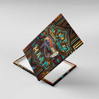 Ma’at Eye of Horus Canvas Wall Art Egyptian Feather Celebrating Truth