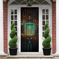 Ma’at Eye of Horus Door Cover Egyptian Feather Celebrating Truth