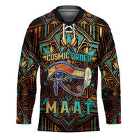 Ma’at Eye of Horus Hockey Jersey Egyptian Feather Celebrating Truth