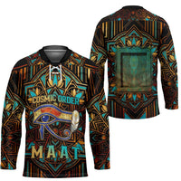 Ma’at Eye of Horus Hockey Jersey Egyptian Feather Celebrating Truth