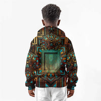 Ma’at Eye of Horus Kid Hoodie Egyptian Feather Celebrating Truth