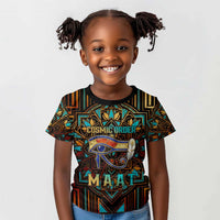 Ma’at Eye of Horus Kid T shirt Egyptian Feather Celebrating Truth
