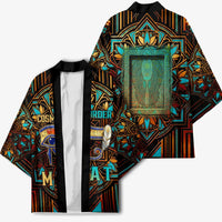 Ma’at Eye of Horus Kimono Egyptian Feather Celebrating Truth