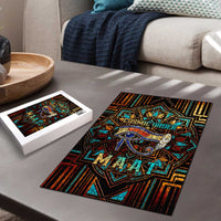 Ma’at Eye of Horus Puzzle Egyptian Feather Celebrating Truth