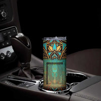 Ma’at Eye of Horus Skinny Tumbler Egyptian Feather Celebrating Truth