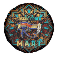 Ma’at Eye of Horus Spare Tire Cover Egyptian Feather Celebrating Truth