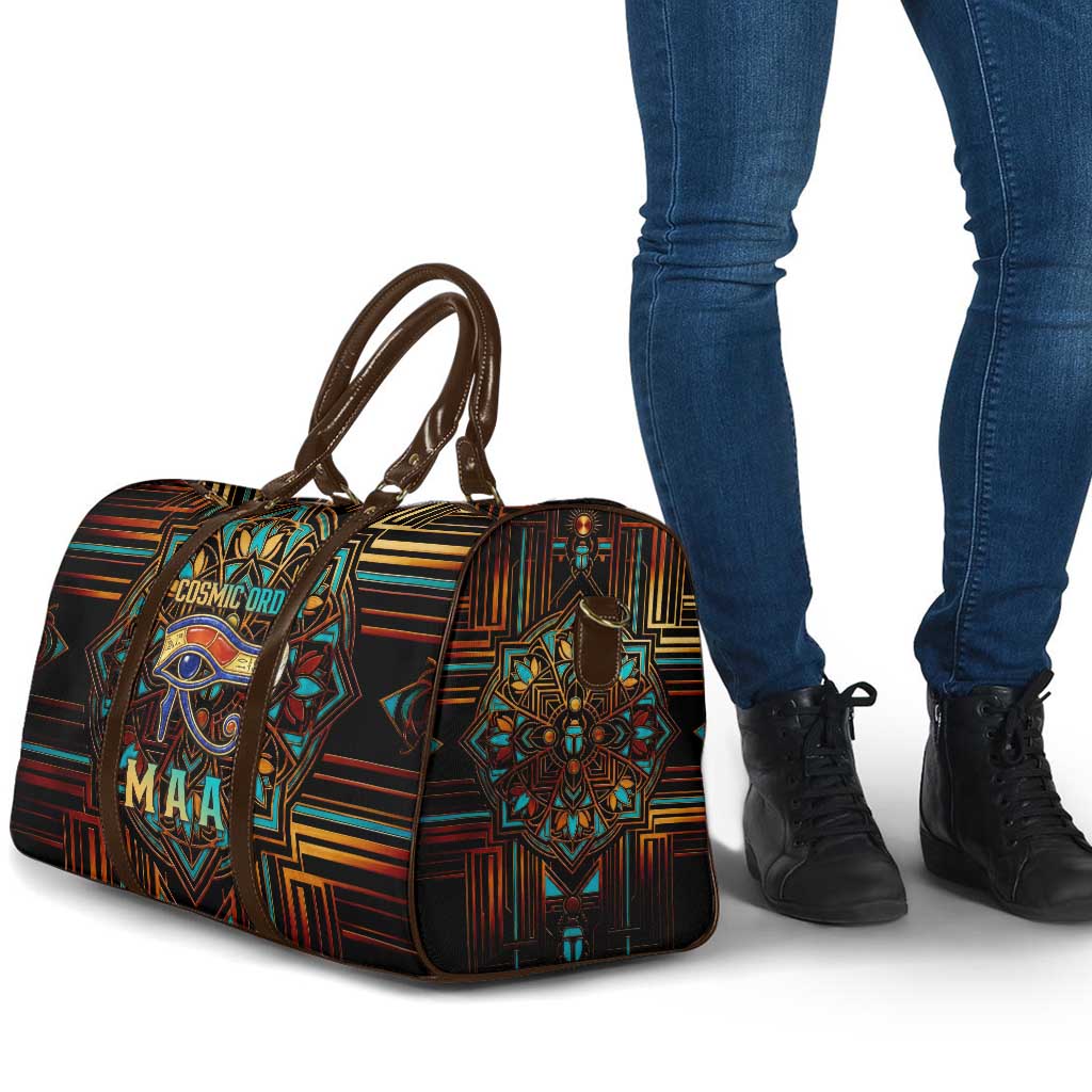 Ma’at Eye of Horus Travel Bag Egyptian Feather Celebrating Truth