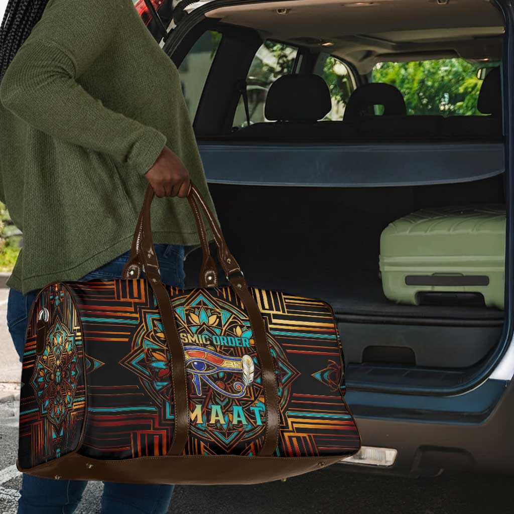 Ma’at Eye of Horus Travel Bag Egyptian Feather Celebrating Truth