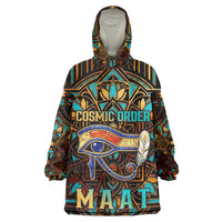 Ma’at Eye of Horus Wearable Blanket Hoodie Egyptian Feather Celebrating Truth