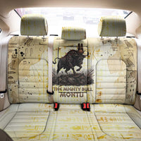 Montu Egyptian Back Car Seat Cover War God Mighty Bull Symbol Ancient Power Hieroglyphic