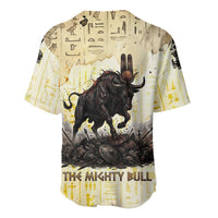 Montu Egyptian Baseball Jersey War God Mighty Bull Symbol Ancient Power Hieroglyphic