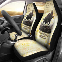 Montu Egyptian Car Seat Cover War God Mighty Bull Symbol Ancient Power Hieroglyphic