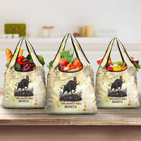 Montu Egyptian Grocery Bag War God Mighty Bull Symbol Ancient Power Hieroglyphic
