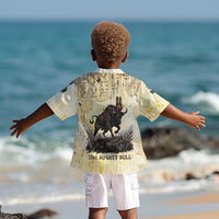 Montu Egyptian Kid Hawaiian Shirt War God Mighty Bull Symbol Ancient Power Hieroglyphic