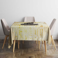 Montu Egyptian Tablecloth War God Mighty Bull Symbol Ancient Power Hieroglyphic