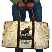 Montu Egyptian Travel Bag War God Mighty Bull Symbol Ancient Power Hieroglyphic
