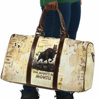 Montu Egyptian Travel Bag War God Mighty Bull Symbol Ancient Power Hieroglyphic