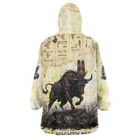 Montu Egyptian Wearable Blanket Hoodie War God Mighty Bull Symbol Ancient Power Hieroglyphic