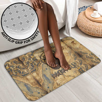 Montu Bathroom Set Falcon Head War God Ancient Egyptian Map Feathers and Sun Disk