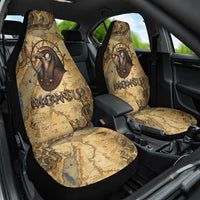 Montu Car Seat Cover Falcon Head War God Ancient Egyptian Map Feathers and Sun Disk