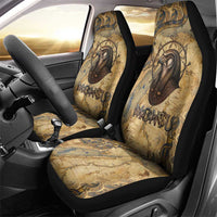 Montu Car Seat Cover Falcon Head War God Ancient Egyptian Map Feathers and Sun Disk