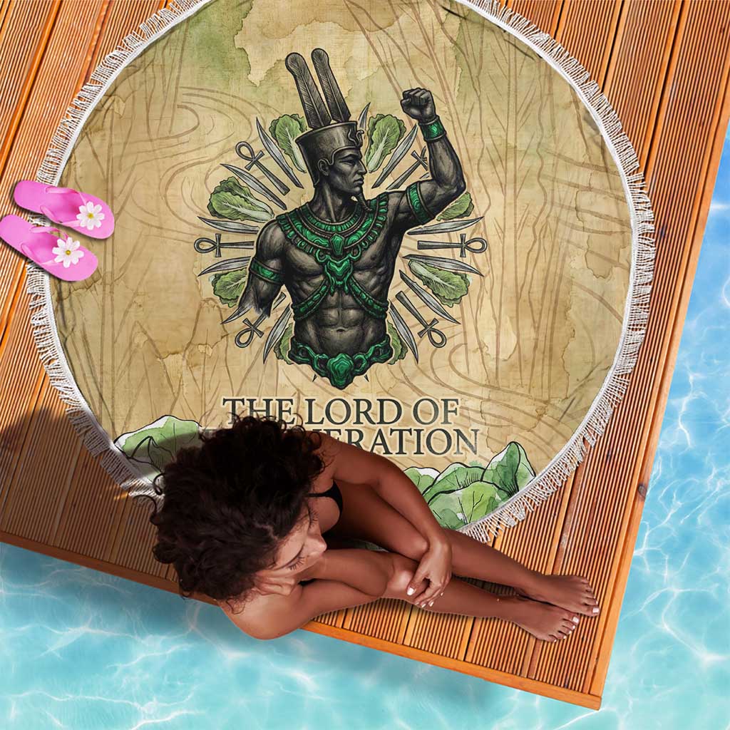 Min Beach Blanket Egyptian God of Fertility Lord of Generation Lettuce Ancient