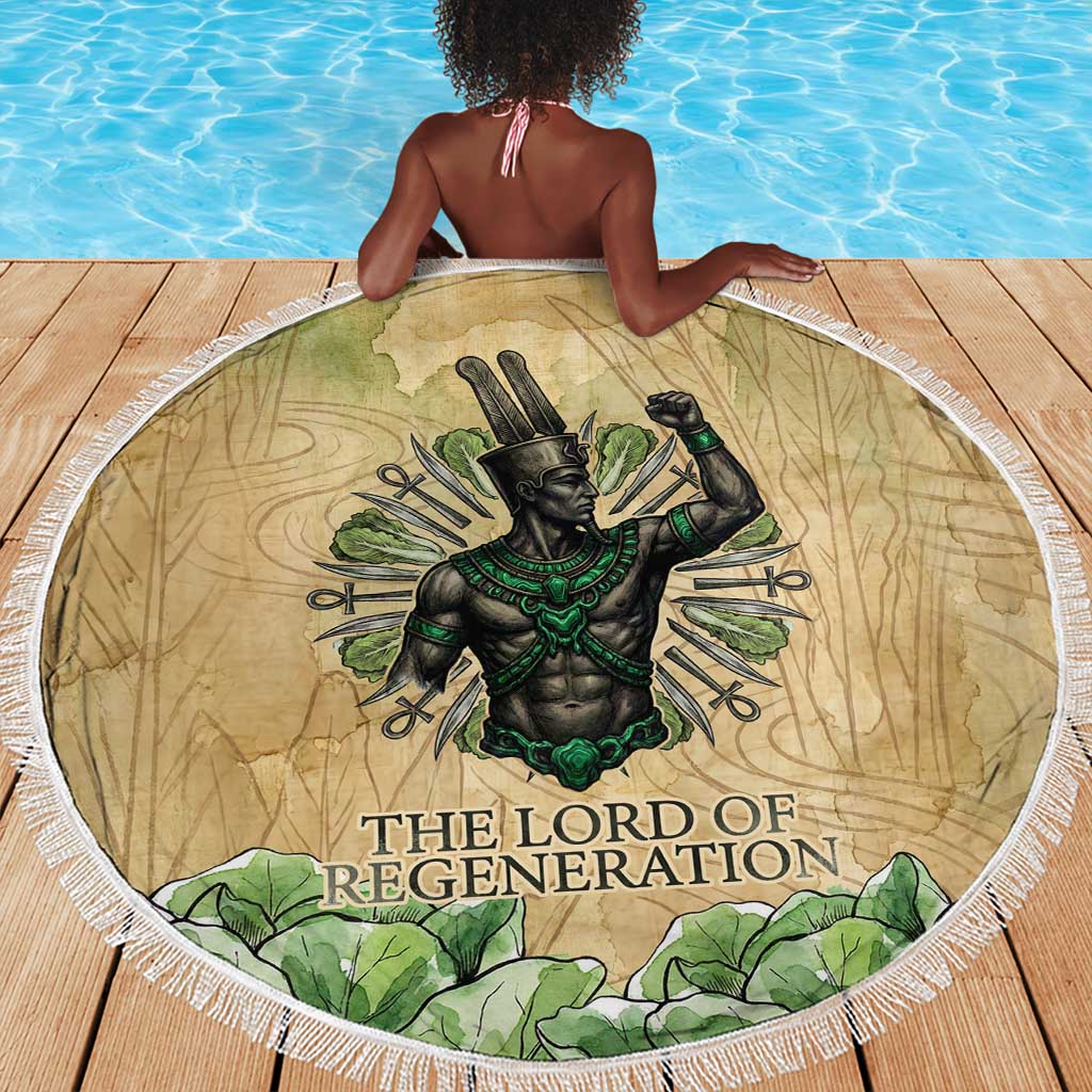 Min Beach Blanket Egyptian God of Fertility Lord of Generation Lettuce Ancient