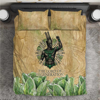 Min Bedding Set Egyptian God of Fertility Lord of Generation Lettuce Ancient